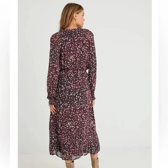 Cloth & Stone Long Sleeve Ruffle Midi Dress - Picture 3 of 5